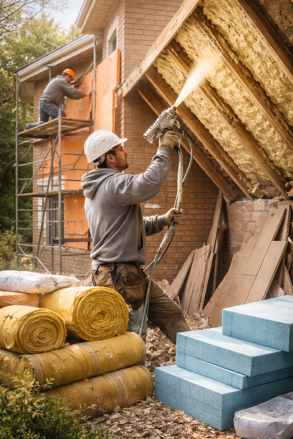 Утепление домов в Похвистнево под ключ от 4306 руб/м2 | Профессионально — ТепломастерПхв